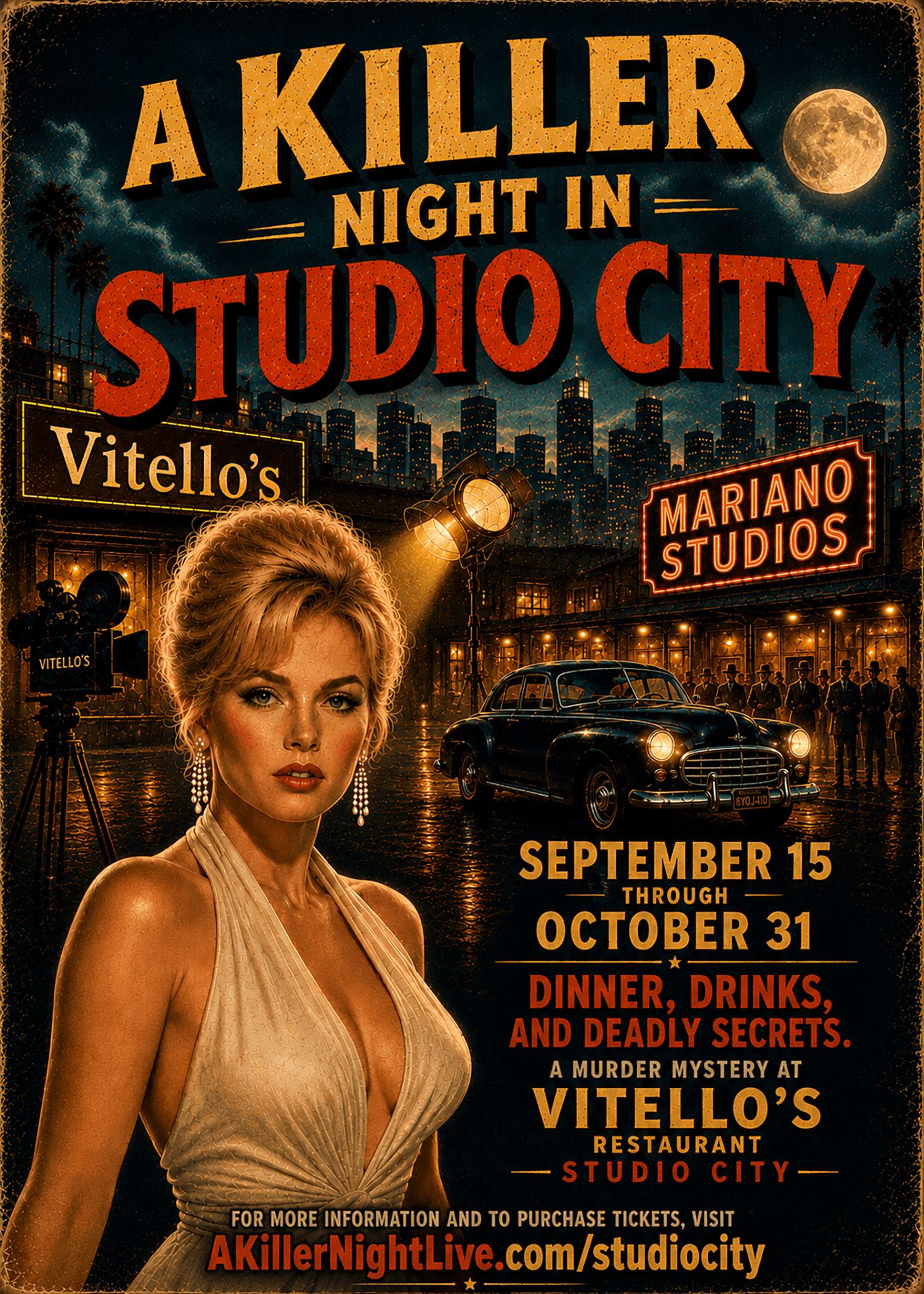 A Killer Night in Studio City postcard