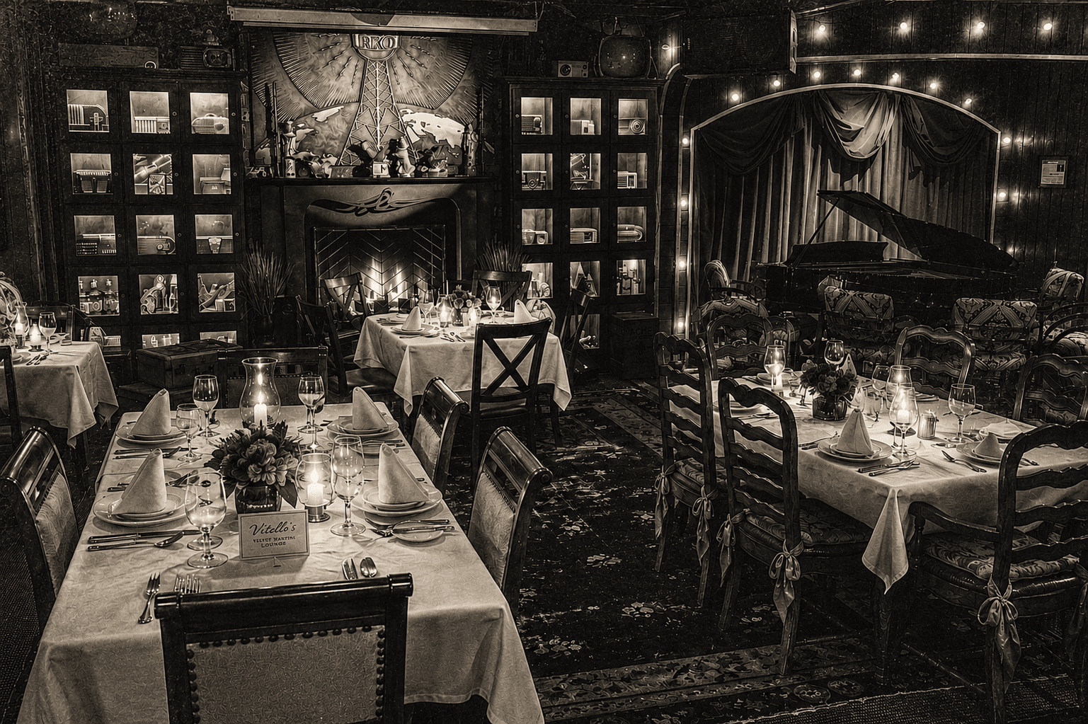 Dining room set for an immersive A Killer Night Live experience